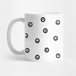 Happy and Sad Faces Mug